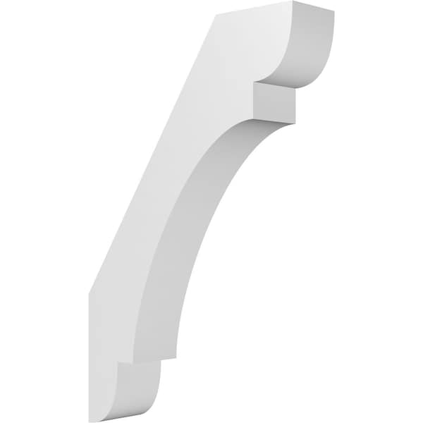 Ekena Millwork 5 1/2-in. W x 22-in. D x 34-in. H Olympic Architectural Grade PVC Knee Brace BRCP055X22X34OLY - main